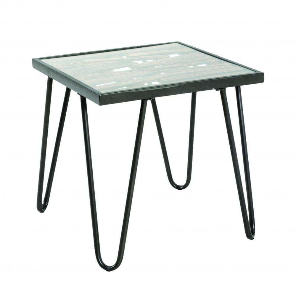 Mørtens Furniture Konferenčný stolík Leo, 50 cm, antracitová